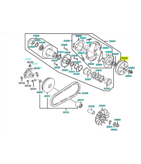 ΑΜΠΡΑΓΙΑΖ (ΚΑΜΠΑΝΑ) KYMCO PEOPLE S 125/200 SPARE PARTS