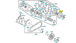 ΑΜΠΡΑΓΙΑΖ (ΚΑΜΠΑΝΑ) KYMCO PEOPLE S 125/200 ΑΝΤΑΛΛΑΚΤΙΚΑ