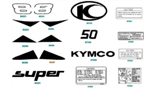 ΑΥΤΟΚΟΛΛΗΤΟ C ΑΡΙΣΤ. ΠΟΔΙΑΣ (ΓΙΑ ΛΕΥΚΟ,ΓΚΡΙ) KYMCO SUPER 8 50/125