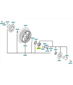 ΒΑΣΗ ΟΠΙΣΘΙΟΥ ΓΡΑΝΑΖΙΟΥ KYMCO STRAIGHT 150 ΑΝΤΑΛΛΑΚΤΙΚΑ