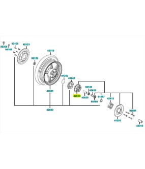 ΒΑΣΗ ΟΠΙΣΘΙΟΥ ΓΡΑΝΑΖΙΟΥ KYMCO STRAIGHT 150