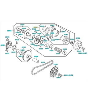ΒΑΣΗ ΚΟΜΠΛΕΡ ΜΕ ΣΙΑΓΩΝΕΣ KYMCO X-CITING/ PEOPLE
