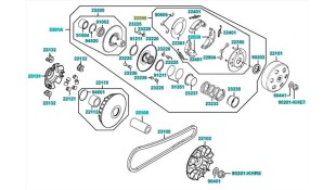 ΒΑΣΗ ΚΟΜΠΛΕΡ ΜΕ ΣΙΑΓΩΝΕΣ KYMCO X-CITING/ PEOPLE