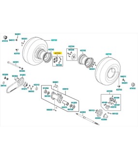 ΒΑΣΗ ΕΝΩΣΗ ΖΑΝΤΑΣ ΠΙΣΩ KYMCO MXU 50-300 ΑΝΤΑΛΛΑΚΤΙΚΑ