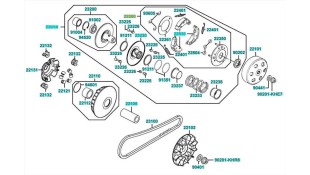 ΒΑΣΗ ΚΟΜΠΛΕΡ ΜΕ ΣΙΑΓΩΝΕΣ IV KYMCO XCITING ΑΝΤΑΛΛΑΚΤΙΚΑ