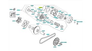 ΒΑΣΗ ΚΟΜΠΛΕΡ ΜΕ ΣΙΑΓΩΝΕΣ KYMCO PEOPLE GTi 300 ΑΝΤΑΛΛΑΚΤΙΚΑ