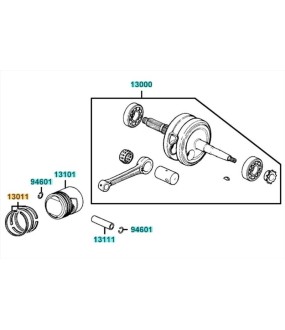 ΕΛΑΤΗΡΙΑ ΠΙΣΤΟΝΙΟΥ KYMCO ACTIV/JETIX 125