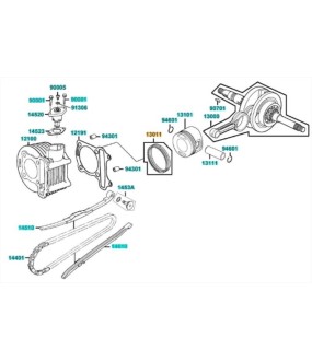 ΕΛΑΤΗΡΙΑ ΠΙΣΤΟΝΙΟΥ KYMCO AGILITY/SUPER 8/LIKE/DJS/PEOPLE