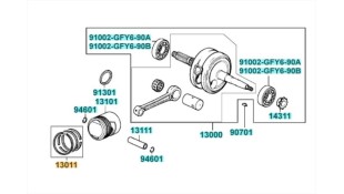 ΕΛΑΤΗΡΙΑ ΠΙΣΤΟΝΙΟΥ SΤD KYMCO SPIKE 125 ΑΝΤΑΛΛΑΚΤΙΚΑ