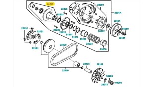 ΗΜΙΤΡΟΧΑΛΙΑ ΟΠΙΣΘΙA ΣΤΑΘΕΡΗ KYMCO AGILITY 16+ ΗΜΙΤΡΟΧΑΛΙΑ ΟΠΙΣΘΙA ΣΤΑΘΕΡΗ KYMCO AGILITY 16+