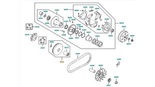 ΗΜΙΤΡΟΧΑΛΙΑ ΒΑΡΙΑΤΟΡ KYMCO MXU 150 ΑΝΤΑΛΛΑΚΤΙΚΑ