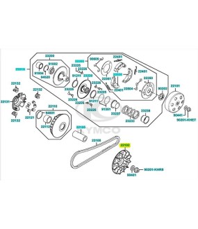 ΗΜΙΤΡΟΧΑΛΙΑ ΜΕ ΕΞ/ΚΑ ΠΤΕΡΥΓΙΑ KYMCO XCITING 300i ΑΝΤΑΛΛΑΚΤΙΚΑ