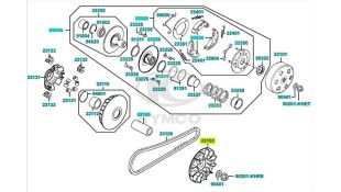 ΗΜΙΤΡΟΧΑΛΙΑ ΜΕ ΕΞ/ΚΑ ΠΤΕΡΥΓΙΑ KYMCO XCITING 300i ΑΝΤΑΛΛΑΚΤΙΚΑ