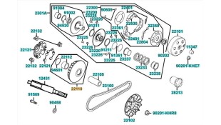 ΗΜΙΤΡΟΧΑΛΙΑ ΒΑΡΙΑΤΟΡ KYMCO ΑΝΤΑΛΛΑΚΤΙΚΑ