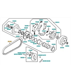 ΙΜΑΝΤΑΣ ΚΙΝΗΣΗΣ (CVT) KYMCO MXU/MXER/FILLY 50 ΑΝΤΑΛΛΑΚΤΙΚΑ