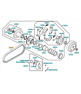 ΙΜΑΝΤΑΣ ΚΙΝΗΣΗΣ (CVT) KYMCO MXU/MXER/FILLY 50