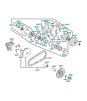 ΙΜΑΝΤΑΣ ΚΙΝΗΣΗΣ (CVT) KYMCO MOVIE/PEOPLE/LIKE 125