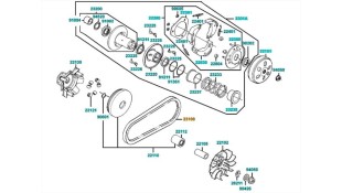 ΙΜΑΝΤΑΣ ΚΙΝΗΣΗΣ (CVT) KYMCO MOVIE/PEOPLE/LIKE 125 ΑΝΤΑΛΛΑΚΤΙΚΑ