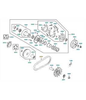 ΙΜΑΝΤΑΣ ΚΙΝΗΣΗΣ (CVT) KYMCO MXU/MXER 125/150 ΑΝΤΑΛΛΑΚΤΙΚΑ