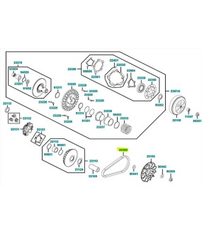 ΙΜΑΝΤΑΣ ΚΙΝΗΣΗΣ (CVT) (KEVLAR) KYMCO XCITING 500 ΑΝΤΑΛΛΑΚΤΙΚΑ