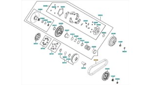 ΙΜΑΝΤΑΣ ΚΙΝΗΣΗΣ (CVT) (KEVLAR) (N-6) KYMCO XCITING 400 ΑΝΤΑΛΛΑΚΤΙΚΑ