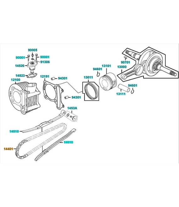 ΚΑΔΕΝΑ ΕΚΚΕΝΤΡΟΦΟΡΟΥ KYMCO AGILITY 125/200 ΑΝΤΑΛΛΑΚΤΙΚΑ ΚΑΔΕΝΑ ΕΚΚΕΝΤΡΟΦΟΡΟΥ KYMCO AGILITY 125/200