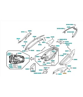 ΚΑΛΥΜΜΑ ΠΛΑΙΝΟ ΑΡΙΣΤΕΡΑ ΜΑΥΡΟ KYMCO XCITING R ΑΝΤΑΛΛΑΚΤΙΚΑ