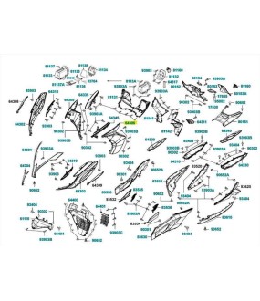 ΚΑΛΥΜΜΑ ΕΜΠΡΟΣΘΙΟ ΑΡΙΣΤΕΡΟ ΛΕΥΚΟ ΜΑΤ KYMCO KXCT 300i
