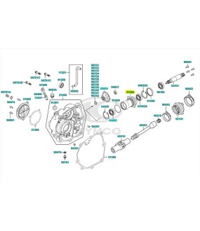 ΚΑΠΑΚΙ ΑΞΟΝΑ ΚΙΝΗΣΗΣ KYMCO MXU 300 ΑΝΤΑΛΛΑΚΤΙΚΑ