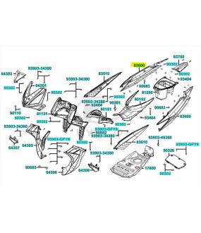 ΚΑΠΑΚΙ ΠΛΑΙΝΟ ΔΕΞΙΟ ΛΕΥΚΟ KYMCO JETIX 50/125 ΑΝΤΑΛΛΑΚΤΙΚΑ