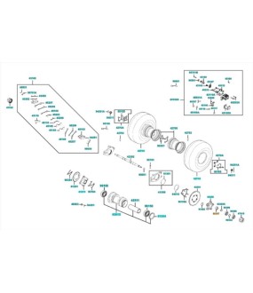 ΚΟΛΑΡΟ ΟΠΙΣΘΙΟΥ ΓΡΑΝΑΖΙΟΥ KYMCO MAXXER 300 ΑΝΤΑΛΛΑΚΤΙΚΑ