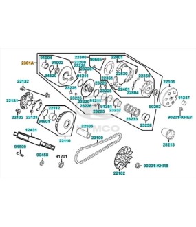 ΚΟΜΠΛΕΡ ΟΠΙΣΘΙΟ ΚΟΜΠΛΕ KYMCO MXU 250/300 ΑΝΤΑΛΛΑΚΤΙΚΑ