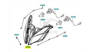 ΦΑΝΑΡΙ ΕΜΠΡΟΣΘΙΟ KYMCO K-XCT 300i ΑΝΤΑΛΛΑΚΤΙΚΑ