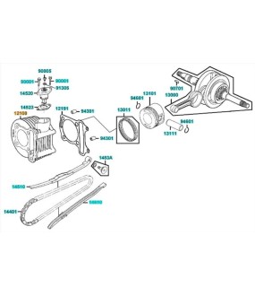 ΚΥΛΙΝΔΡΟΣ KYMCO AGILITY 16+/CITY 150