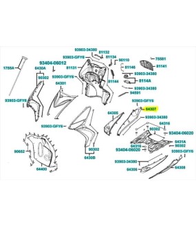 ΚΑΛΥΜΜΑ B ΔΑΠΕΔΟΥ ΔΕΞΙΟ ΚΟΚΚΙΝΟ KYMCO AGILITY 16+