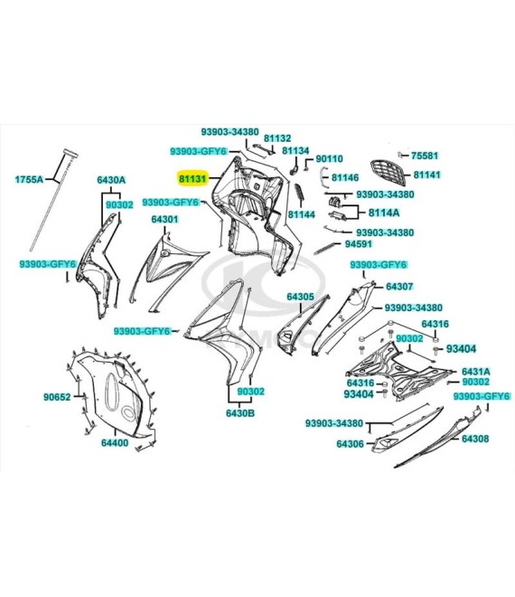 ΠΟΔΙΑ ΕΣΩΤΕΡΙΚΗ ΜΑΥΡΗ KYMCO AGILITY 16+ SPARE PARTS ΠΟΔΙΑ ΕΣΩΤΕΡΙΚΗ ΜΑΥΡΗ KYMCO AGILITY 16+