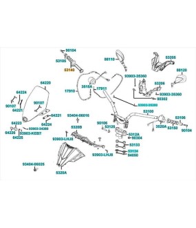 ΧΕΙΡΟΛΑΒΗ ΔΕΞΙΑ ΓΚΑΖΙΟΥ ΜΑΥΡΗ KYMCO X-TOWN/DOWNTOWN/DT X