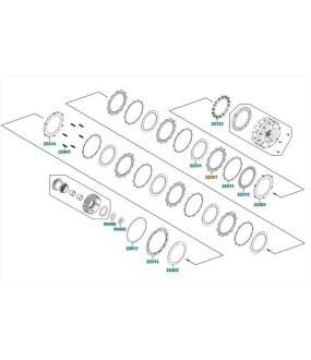 ΔΙΣΚΟΣ ΣΥΜΠΛΕΚΤΗ ΦΙΜΠΕΡ(SET/6) KYMCO AK550 ΑΝΤΑΛΛΑΚΤΙΚΑ