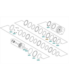 ΔΙΣΚΟΣ ΣΥΜΠΛΕΚΤΗ ΦΙΜΠΕΡ(SET/6) KYMCO AK550