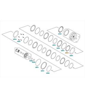 ΔΙΣΚΟΣ ΣΥΜΠΛΕΚΤΗ ΦΙΜΠΕΡ (SET/2) KYMCO AK 550