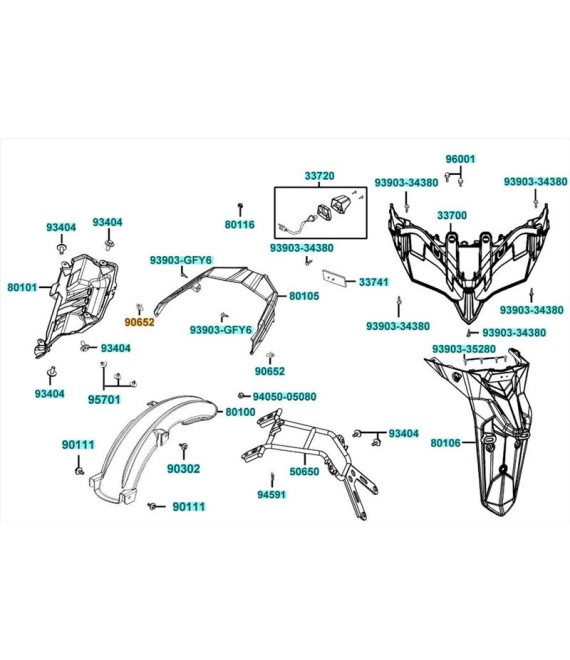ΚΛΙΠ ΠΛΑΣΤΙΚΩΝ KYMCO ΑΝΤΑΛΛΑΚΤΙΚΑ ΚΛΙΠ ΠΛΑΣΤΙΚΩΝ KYMCO