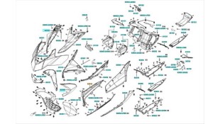 ΠΟΔΙΑ Α ΕΜΠΡ.ΔΕΞΙΑ ΜΑΥΡΗ KYMCO XCITING 400