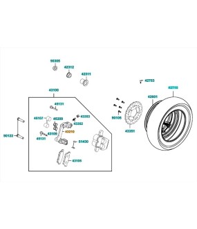 ΒΑΣΗ ΟΠΙΣΘΙΑΣ ΔΑΓΚΑΝΑΣ KYMCO DOWNTOWN 350/360 ΑΝΤΑΛΛΑΚΤΙΚΑ