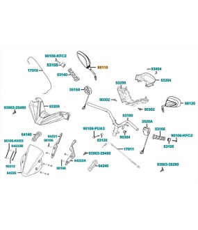 ΚΑΘΡΕΦΤΗΣ ΔΕΞΙΟΣ KYMCO SKYTOWN 125 SPARE PARTS