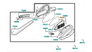 ΦΙΛΤΡΟ ΑΕΡΑ KYMCO 1721A-ABD2-C00 ΑΝΤΑΛΛΑΚΤΙΚΑ