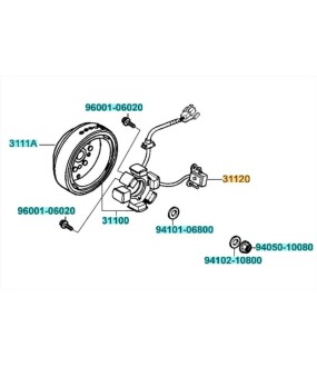 ΜΑΝΙΑΤΟ ΚΟΜΠΛΕ KYMCO ACTIV/NEXXON/JETIX/VISA R ΗΛΕΚΤΡΙΚΑ