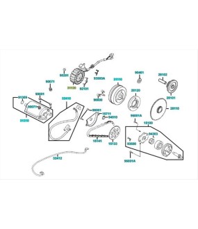 ΜΑΝΙΑΤΟ ΚΟΜΠΛΕ D414 KYMCO MXU 250 ΗΛΕΚΤΡΙΚΑ