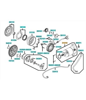 ΜΟΤΕΡ ΜΙΖΑΣ KYMCO MAXXER/MXU 450 ΗΛΕΚΤΡΙΚΑ