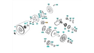 ΟΔΗΓΟΣ ΒΑΡΙΑΤΟΡ (SET/3) KYMCO KB/TOP BOY 100
