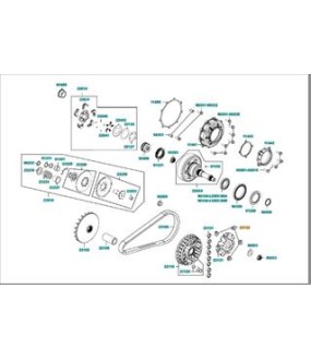 ΟΔΗΓΟΣ ΒΑΡΙΑΤΟΡ (SET/4) KYMCO MXU ΑΝΤΑΛΛΑΚΤΙΚΑ